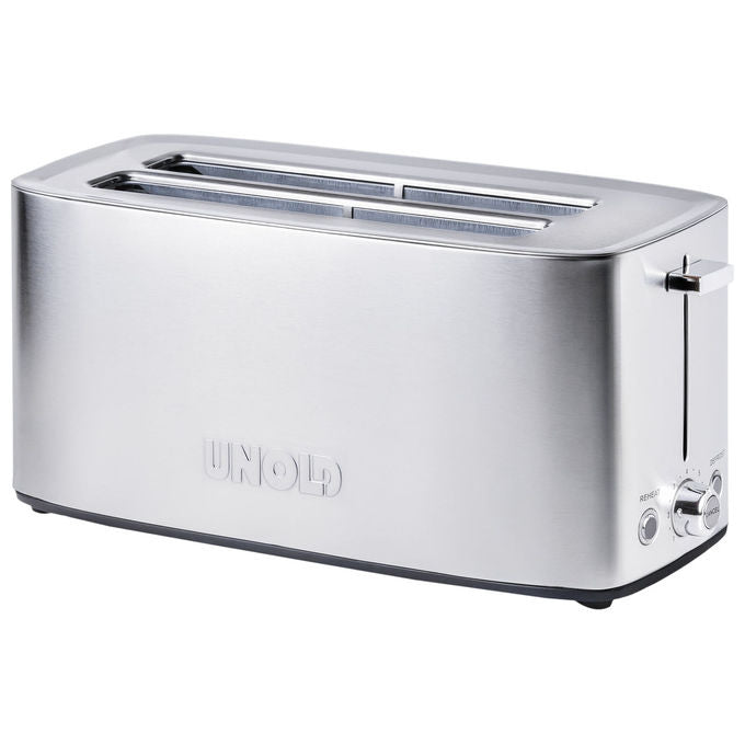 Unold 38266 Tom Tostapane 4 fette Acciaio inossidabile Funzione scongelamento Funzione riscaldamento 7 livelli tostatura Potenza 1400 W colore Acciaio inossidabile