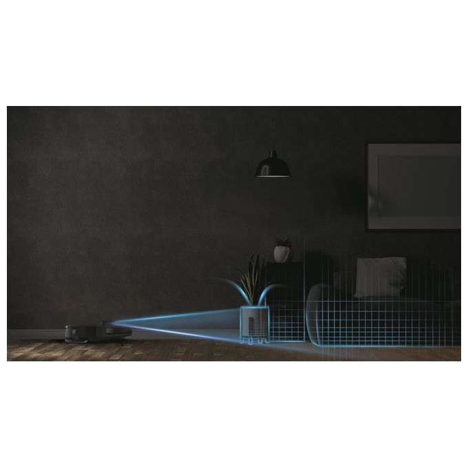 Hoover HG450HP 011 Robot aspirapolvere Navigazione laser Capacita' 0,26 L autonomia 120 min Funzione mopping Wi-Fi colore Metallic Harbor Blue