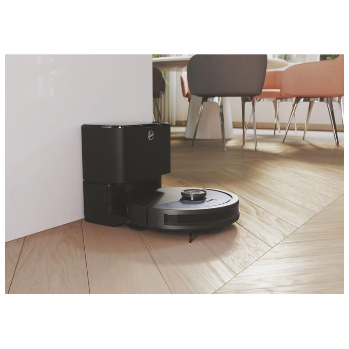 Hoover HG450HP 011 Robot aspirapolvere Navigazione laser Capacita' 0,26 L autonomia 120 min Funzione mopping Wi-Fi colore Metallic Harbor Blue