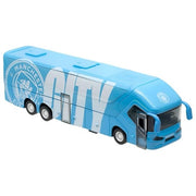BanboToys 82031 Sockers Pullman Manchester City 2025-26 Scala 1:50 Meccanismo Retro Carica Porte Apribili colore Blu