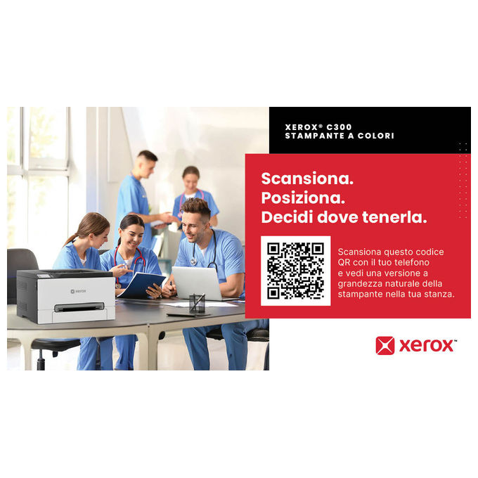 Xerox C300V_EU C300 Stampante Laser A Colori 30 ppm 2400 x 600 DPI Wi-Fi colore Bianco