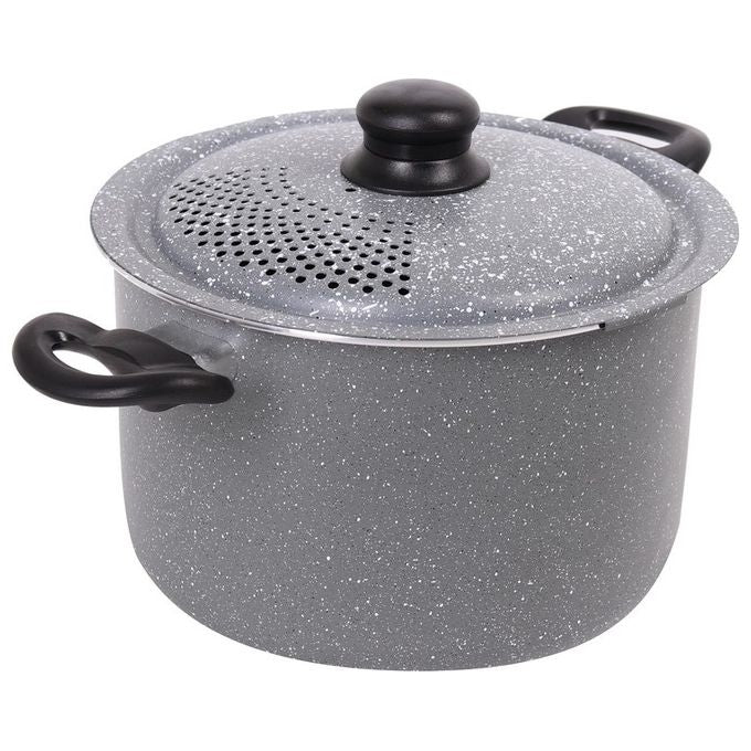 Pentola cuoci scola Dasy Diam 24 in alluminio grigio no induzione