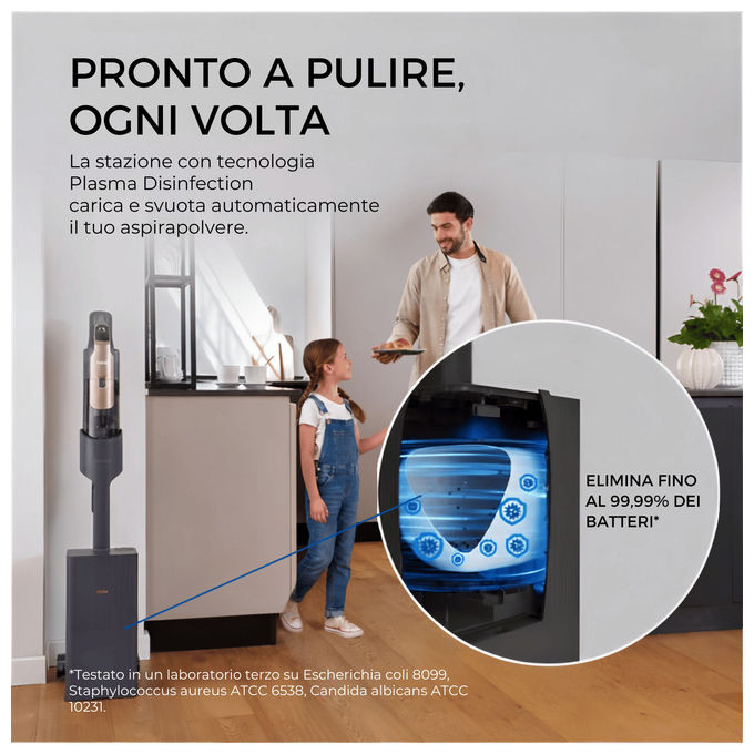 Haier HCVM5550PX 0LL I-Pro Clean M5 Aspirapolvere a batteria Senza sacchetto 0.85 L 650 W 100 min colore Nero Bronzo