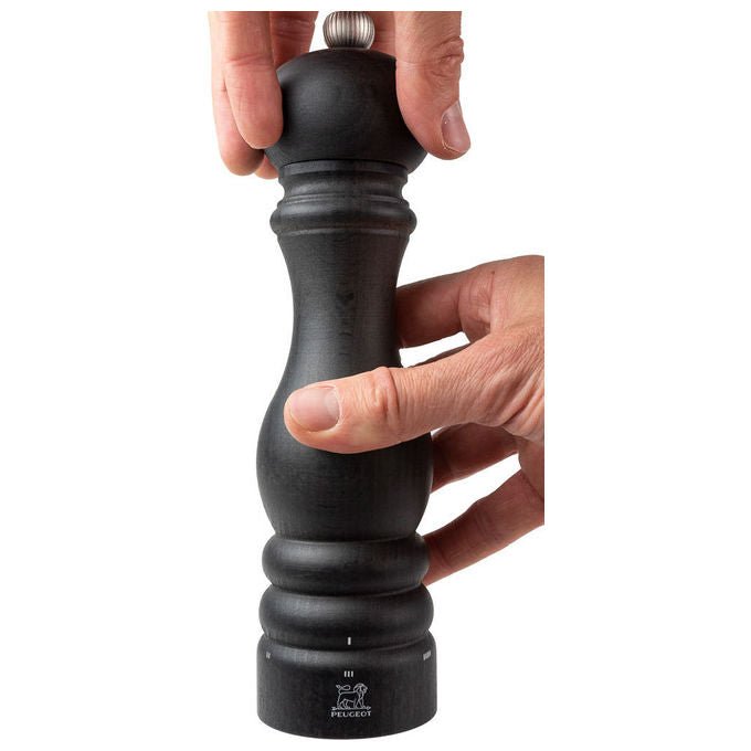 Peugeot 4006950039424 Paris U-Select Macinapepe in Legno di Faggio con Macinatura Regolabile Altezza 22 cm colore Grafite
