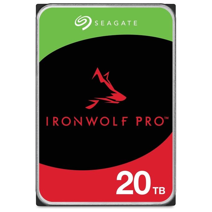 Seagate ST20000NT001 IronWolf Pro HDD 20TB SATA3 3.5'' 7200 rpm 256MB Cache colore Nero