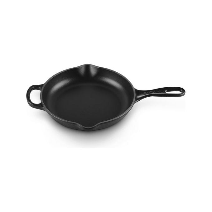 Le Creuset 20182230000422 Padella Doppio Becco in Ghisa con Due Becchi per Versare Senza Sgocciolare colore Nero Matt