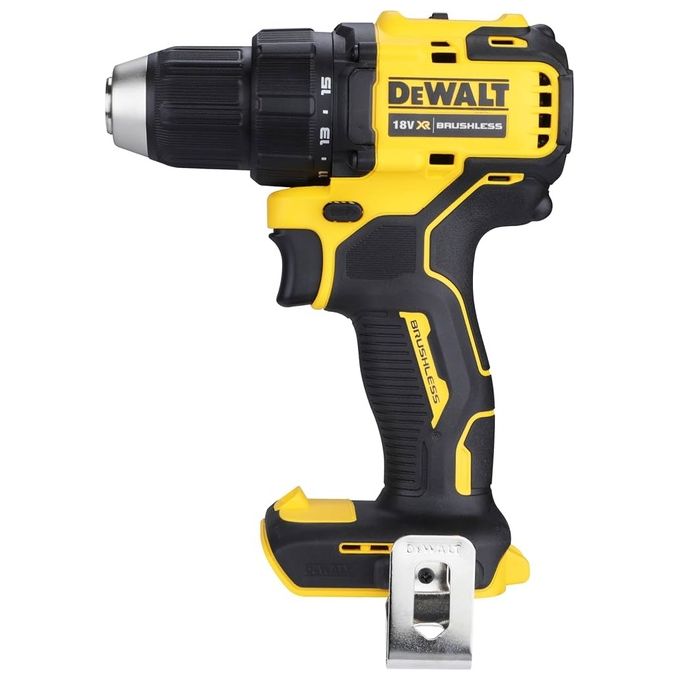 Dewalt DEWDCD708N DCD708N XR Trapano Combinato Brushless 18V 65 Nm 1.5-13 mm Velocita' 0-450 0-1650 giri-min colore Giallo Nero