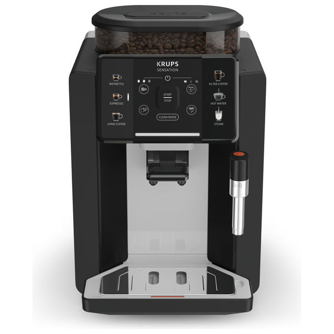 Krups EA910A10 Sensation Macchina da caffe' Automatica Capacita' serbatoio 1,7 L Pressione 15 bar Potenza 1450 W colore Nero Cromo