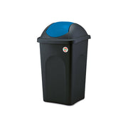 Stefanplast Pattumiera Bascula Multipat 30 Litri Nero-Blu