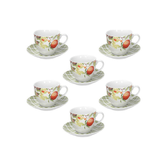 Tognana 5738 Confezione 6 Tazzine Caffe' con Piattino Madison Florence