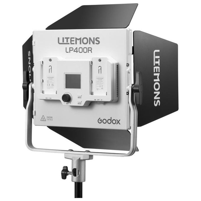 Godox LP400R Litemons Pannello LED RGB 36 W CCT 1800-10000K CRI 96 TLCI 96 Bluetooth 15 m colore Nero