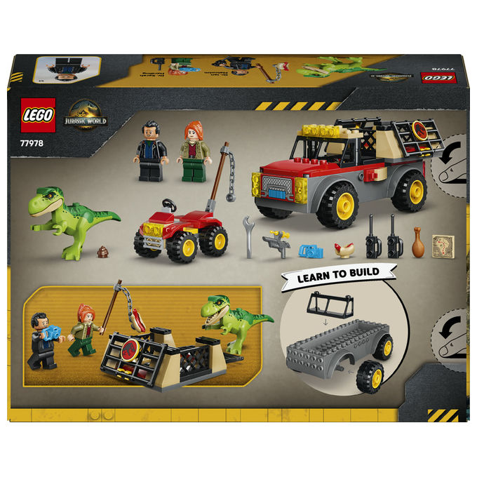 Lego 77978 Camion da Trasporto per il Giovane T. Rex Set da Costruzione con Dinosauro ATV e 2 Minifigure 115 Pezzi colore Multicolore