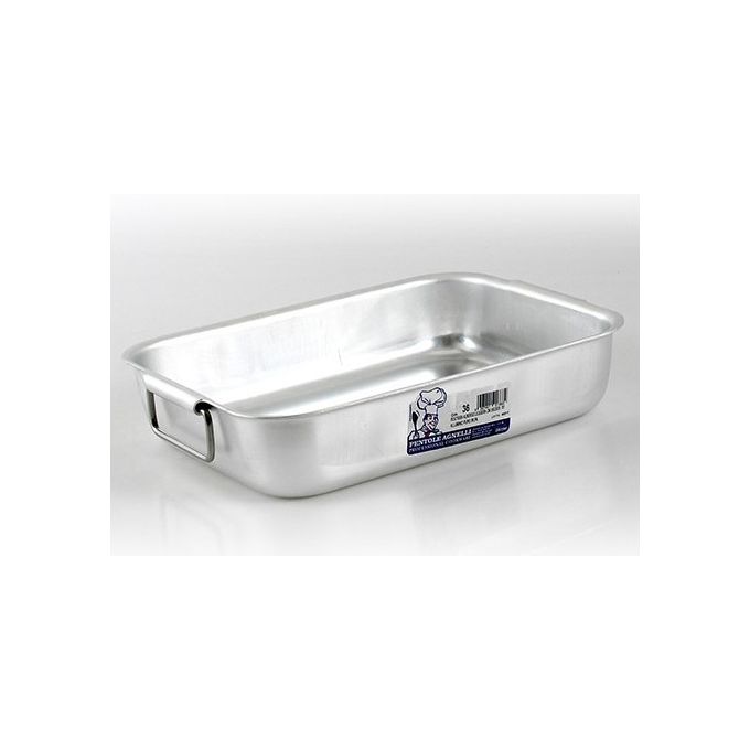 Agnelli Teglia Rostiera rettangolare in alluminio 36x26