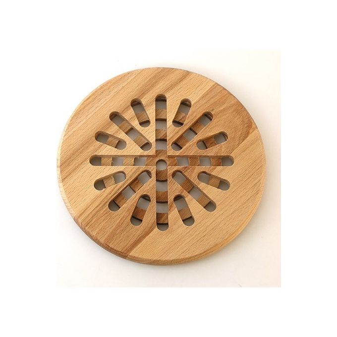 Sottopentola rotondo in legno di faggio