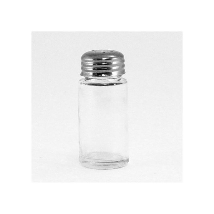 Spargisale in vetro e acciaio Inox Liscio