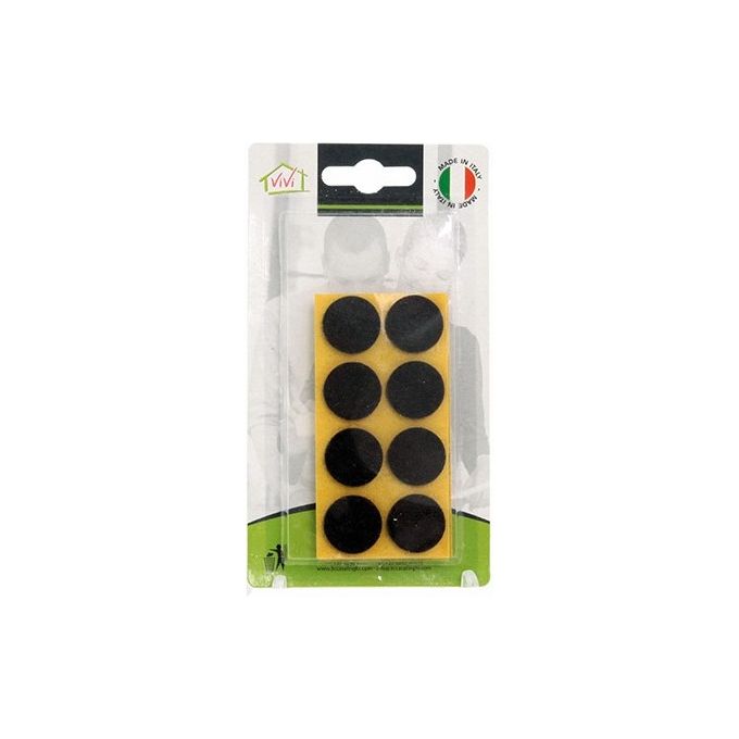 24 Feltrini tondi marroni 2,2 cm
