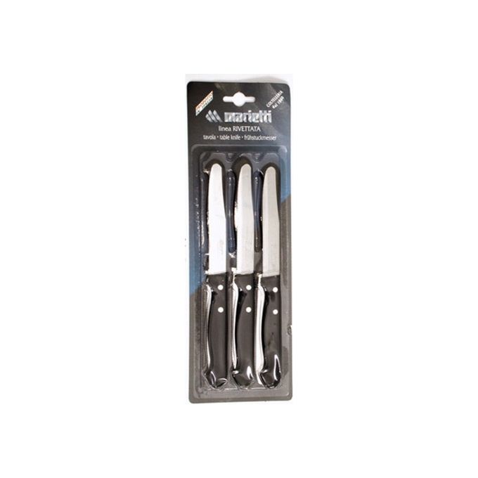 6 Coltelli da tavola 11,5 Nero