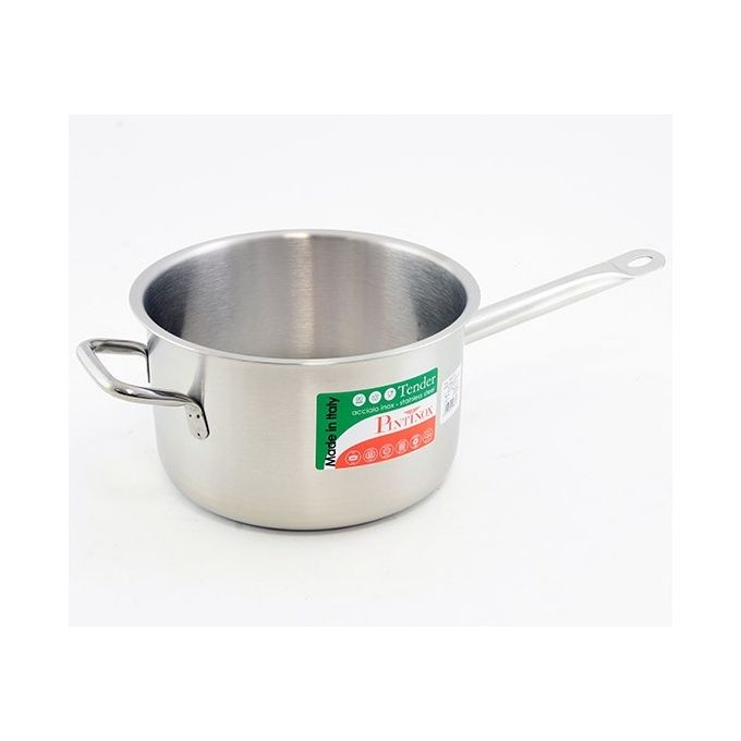 Casseruola fonda con un manico in acciaio inox Tender Cm 24