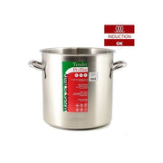 Pentola per induzione in acciaio inox con due maniglie Diametro 30 cm