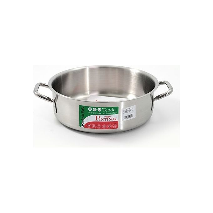 Casseruola media con 2 manici in acciaio inox Tender Cm.28