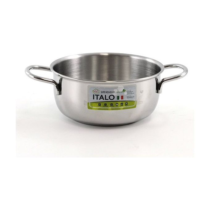 Casseruola fonda per induzione con 2 manici Italo cm.14
