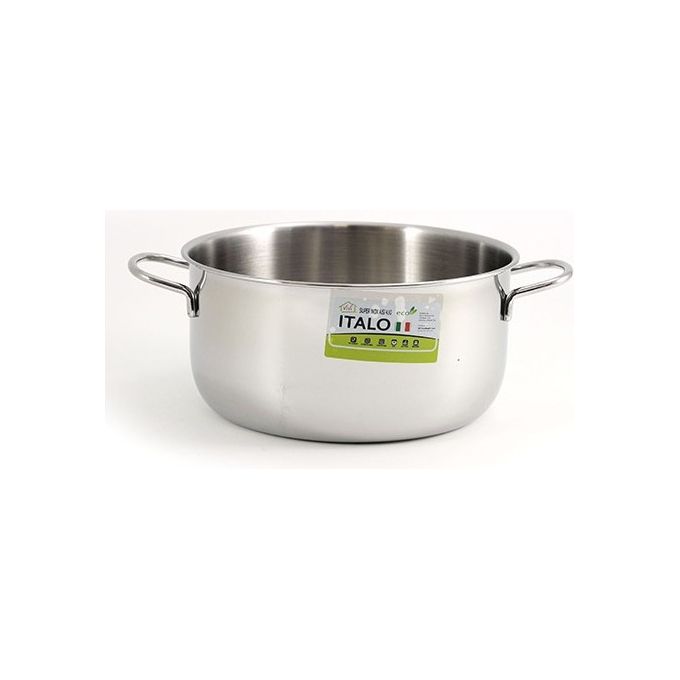 Casseruola fonda per induzione con 2 manici Italo cm.26
