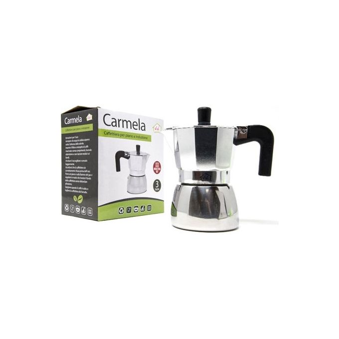 Caffettiera per induzione 3 tazze in alluminio Inox