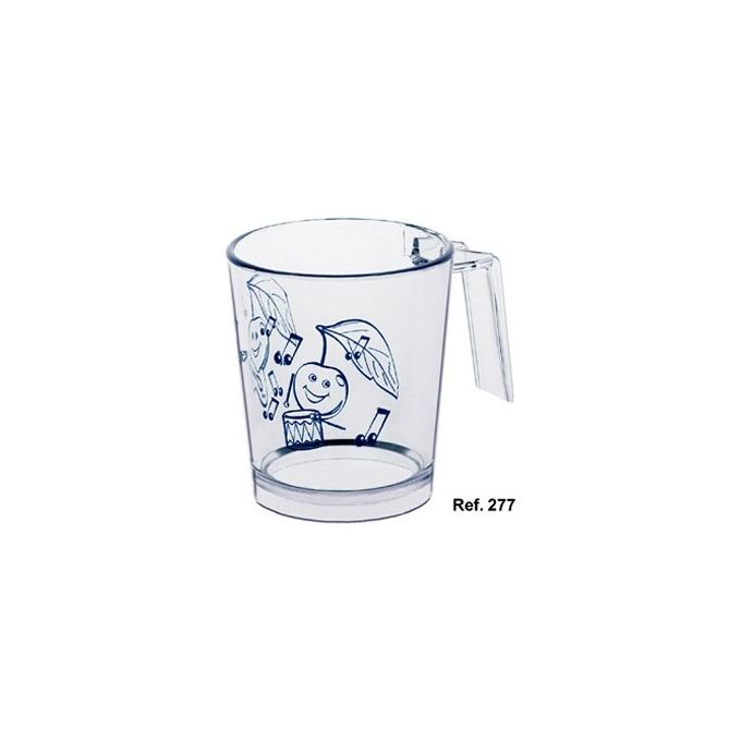 Bicchiere con manici da bambini decorato