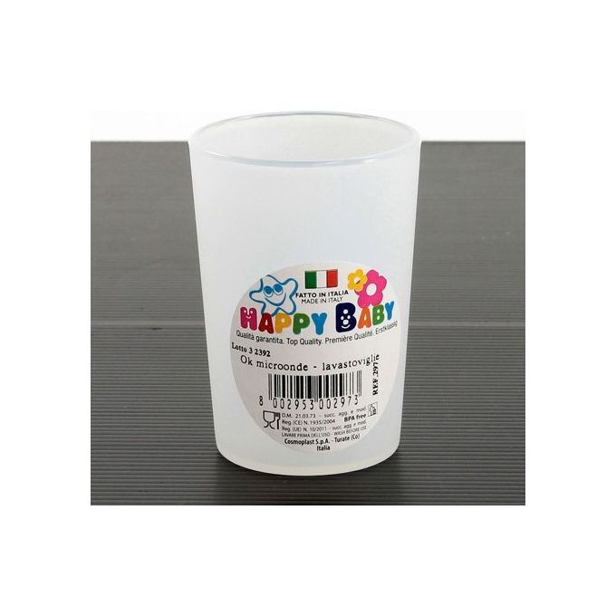 Cosmoplast Bicchierino Baby per la Prima Infanzia in Plastica Resistente e Sicura
