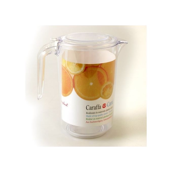 Cosmoplast Caraffa Trasparente con Coperchio 1,5Lt