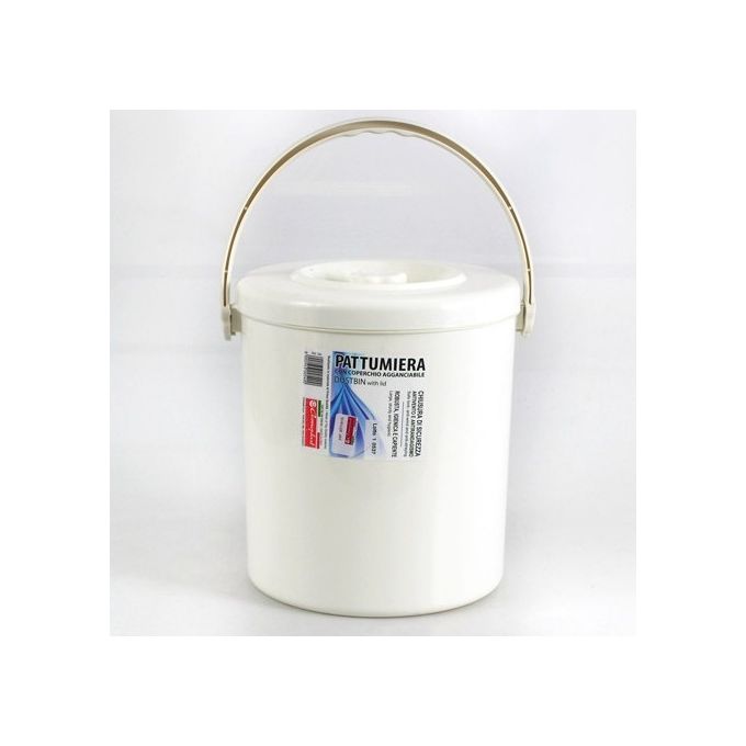 Pattumiera con coperchio agganciabile Lt.15