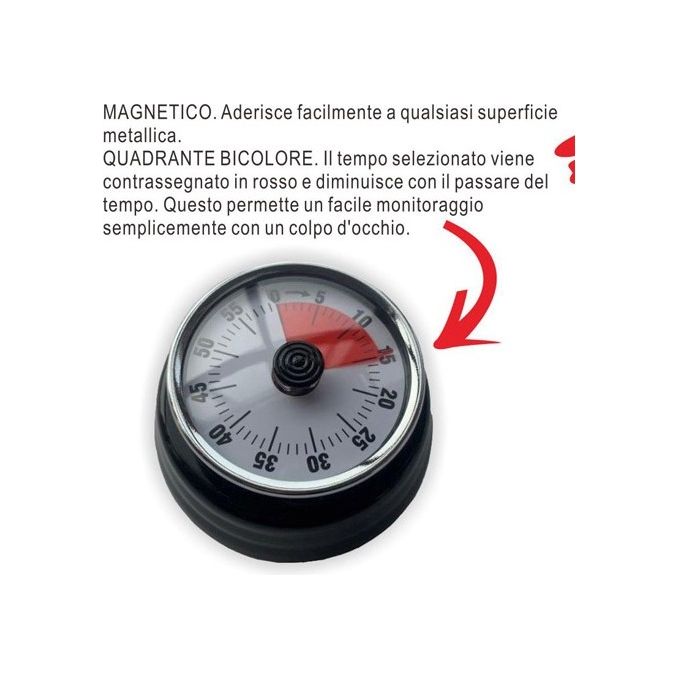 Timer da cucina in metallo Metallo Deluxe