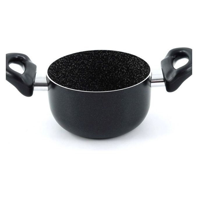 Casseruola nera con 2 manici Vesuvio Diametro 14 cm