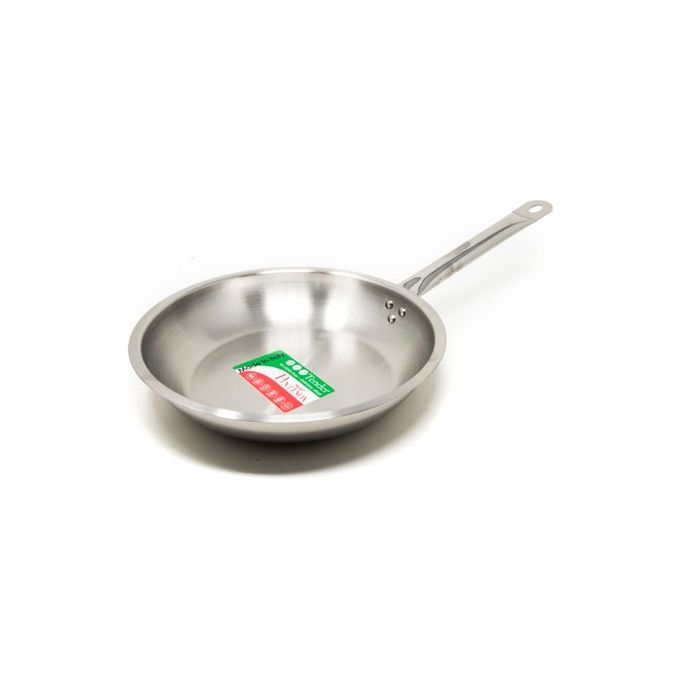 Padella con un manico in acciaio inox Tender Cm.28