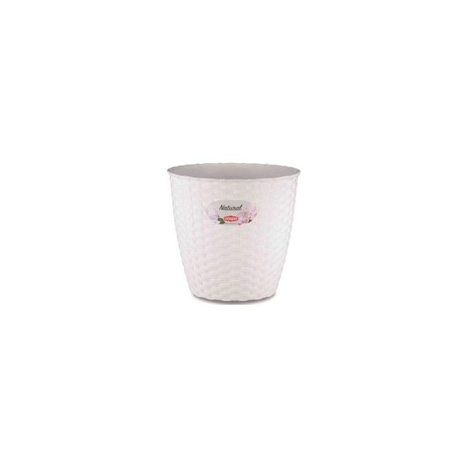 Stefanplast Coprivaso Rattan 14 cm Bianco