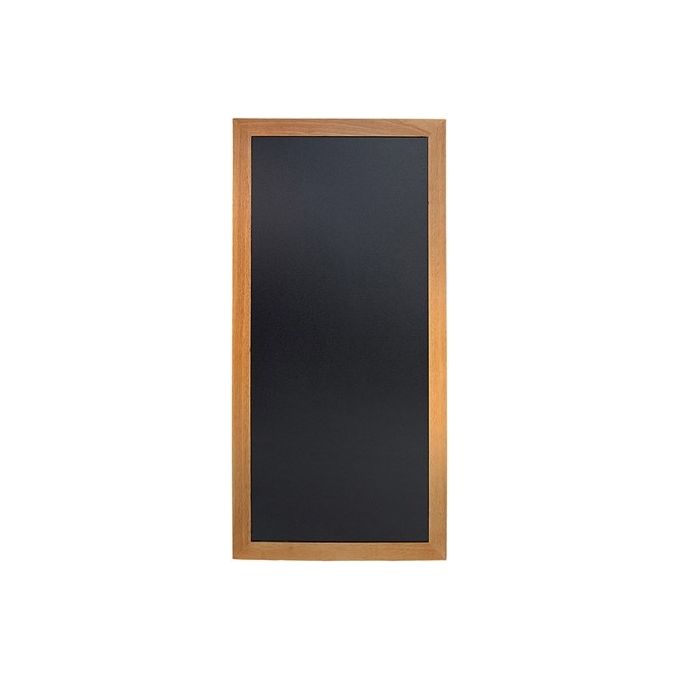 Lavagna da parete con cornice in teak 120x56