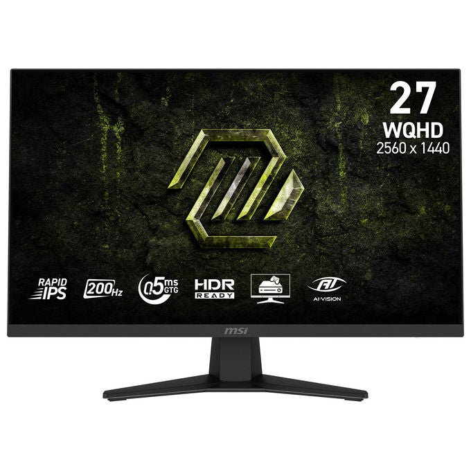 MSI MAG 274QF E20 Monitor Gaming 27'' WQHD 2560x1440 Rapid IPS 200Hz 0,5ms AMD FreeSync Premium HDR colore Nero