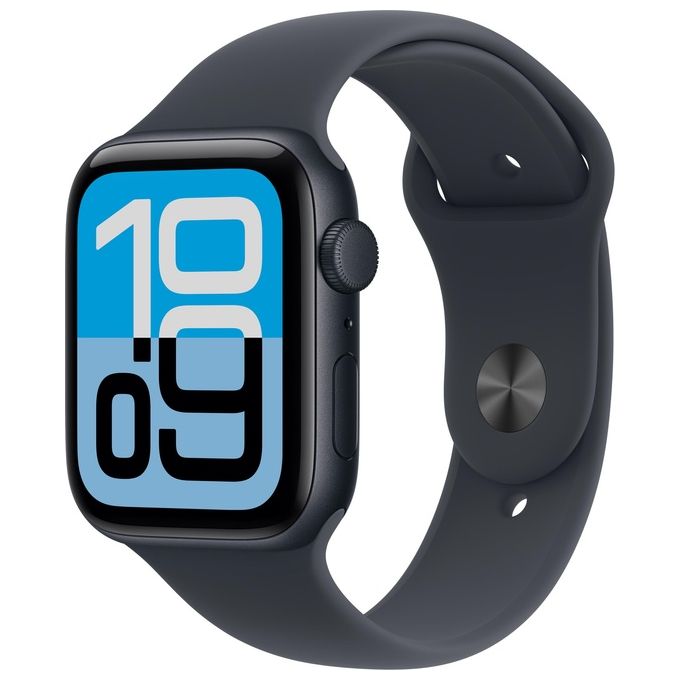 Apple MEHQ4ZR-A Apple Watch SE 3 GPS 44mm Cassa in Alluminio con Cinturino Sportivo 64 GB Nero colore Nero