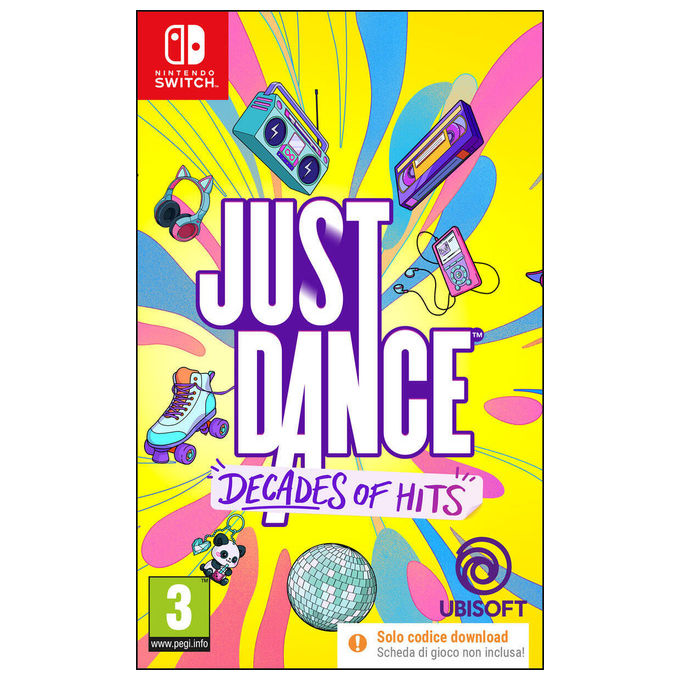 Ubisoft 3DPL00684 Just Dance: Decades of Hits Videogioco per Nintendo Switch Genere Musica e Danza Data di Rilascio 13-10-2026 colore Nero