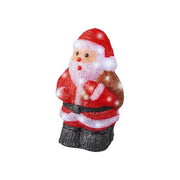 Lumineo 481166 Carretto di Babbo Natale LED Waterspinner con Movimento e Glitter colore Rosso