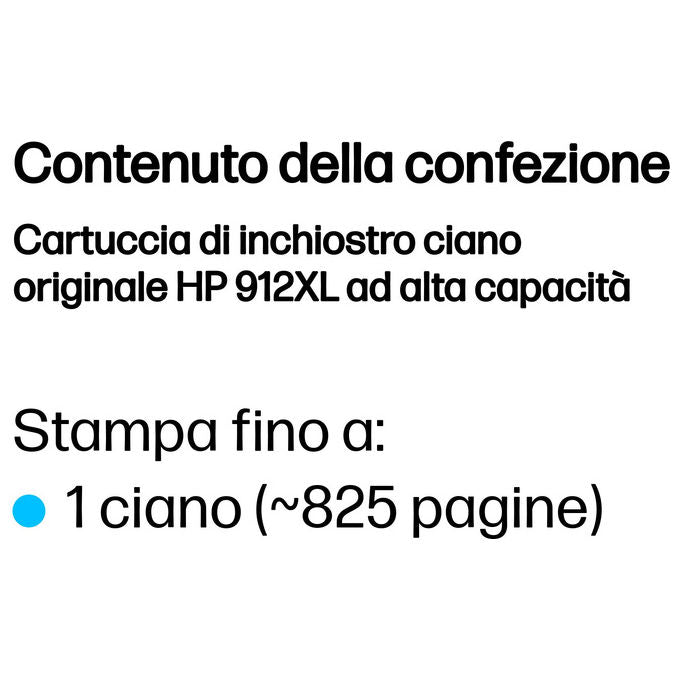 HP 3YL81AE Cartuccia di inchiostro originale ad alta capacita' 8,5 ml resa 700 pagine colore Ciano