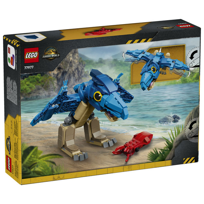 Lego 77977 Dinosauro Bebe' Pteranodonte Set da Costruzione con 373 Pezzi e Calamaro Rosso colore Multicolore