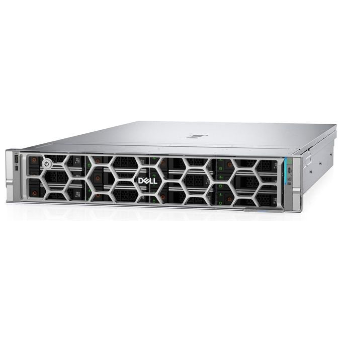 Dell PowerEdge R570 server rack 2U, Intel Xeon 6507P, 32 GB DDR5, SSD 960 GB SATA III, 2x 1100 W, iDRAC10