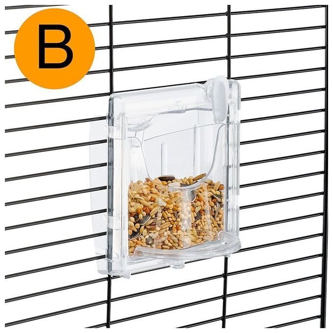Ferplast Gabbia per Uccelli IBIZA OPEN Gabbia per Canarini, Bengalini, Cocorite, Inseparabili, in Metallo, Accessori inclusi Posatoi Mangiatoie Girevoli, 49,5 x 30 x h 69 cm.