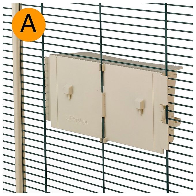 Ferplast voliera nota per canarini e cocorite 76.5x57x161.5cm metallo e plastica interno esterno