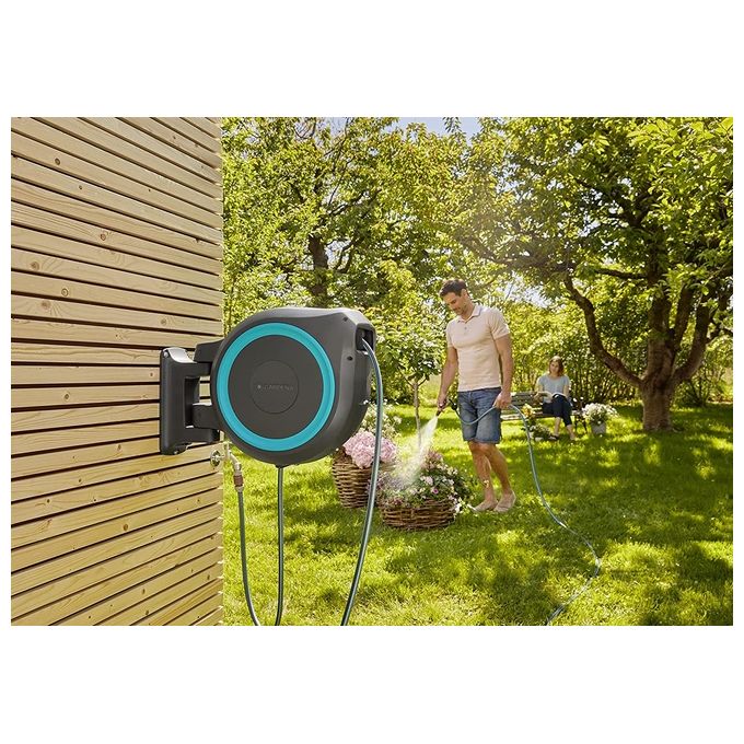 Gardena Avvolgitubo a Parete RollUp XL Turchese 35mt