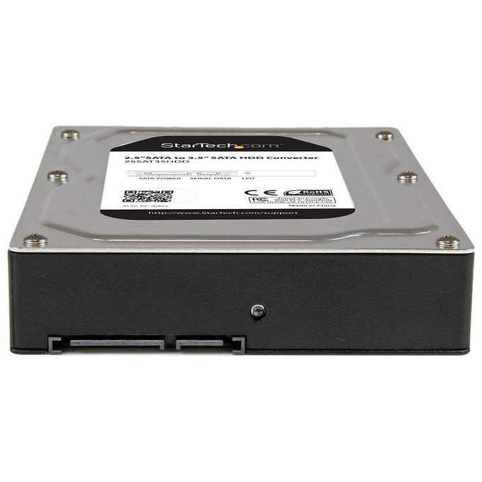 StarTech Box esterno adattatore per dischi rigidi SATA da 2,5” a 3,5 in alluminio con altezza massima SSD - HDD di 12,5 mm