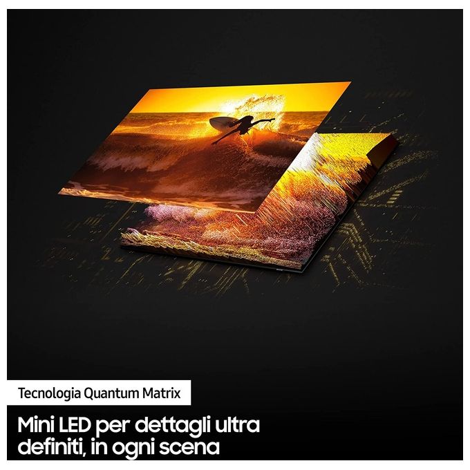 Samsung QE65QN95B Tv Smart Neo QLed QN95B 4k 65 pollici 4k Tecnologia Qantum Matrix processore Neural QUANTUM 4K QUANTUM HDR Audio DOLBY ATMOS E OTS+