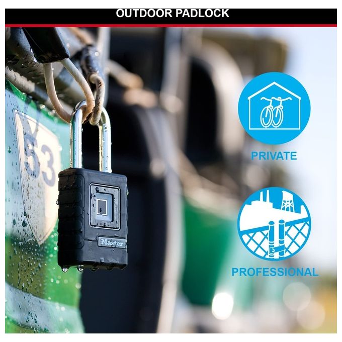 Master Lock 4901EURDLHCC Lucchetto Biometrico Robusto