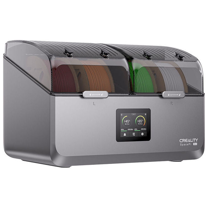 Creality 4005010100 SpacePi X4 Essiccatore di filamenti Due camere indipendenti Riscaldamento PTC 360° 45-85 °C 360 W colore Nero Grigio